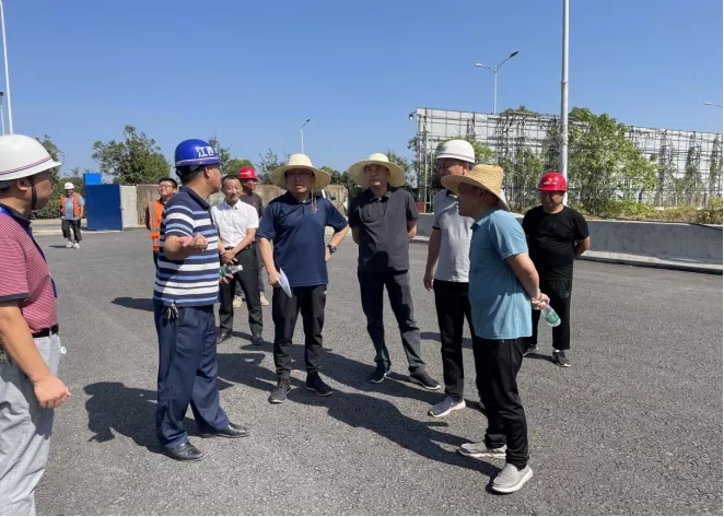 章勇视察青山湖西岸片区基础设施建设工程、丹霞路道路及综合管廊工程EPC项目工程